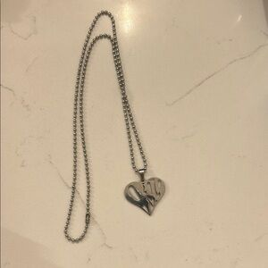 Silver Heart Pendant Necklace